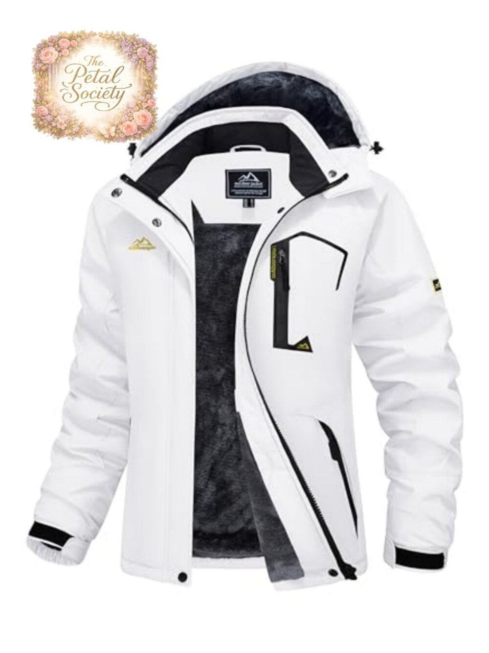 Women's Waterproof Windproof Ski Jacket Fleece Lined Winter Coat